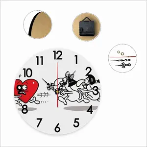 Chasing Love Wall Clock