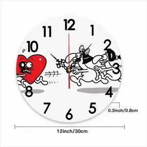 Chasing Love Wall Clock