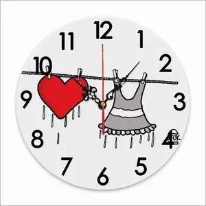 Drying Love Wall Clock