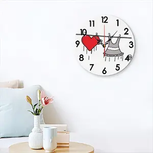 Drying Love Wall Clock