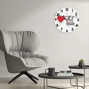 Drying Love Wall Clock