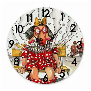 Chain Smoker Wall Clock