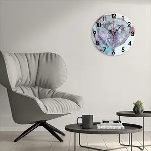 Polar Bear With A Big Heart Wall Clock