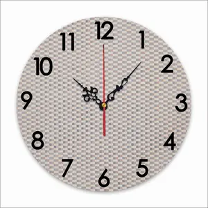 Gray-Brown-Yellow Wall Clock