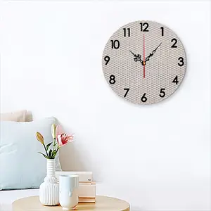 Gray-Brown-Yellow Wall Clock