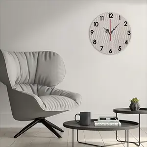 Gray-Brown-Yellow Wall Clock