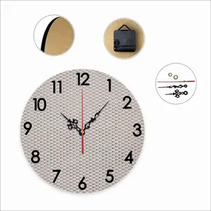 Gray-Brown-Yellow Wall Clock