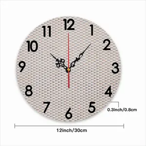 Gray-Brown-Yellow Wall Clock