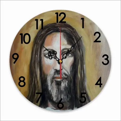 Christ Face Wall Clock