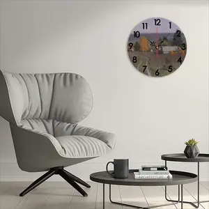 Autumn Village Nikolaevka Wall Clock