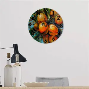 Coconut Palm Tree Wall Clock