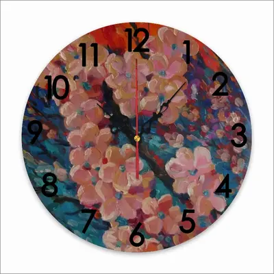 Apple Tree Blossom Wall Clock