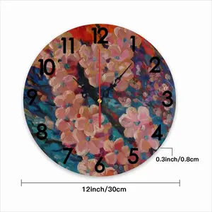 Apple Tree Blossom Wall Clock