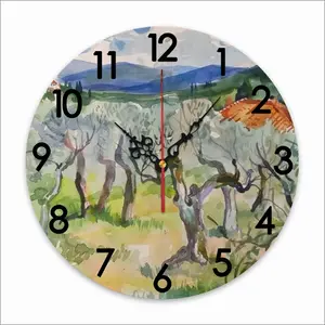 Olive Trees Wall Clock