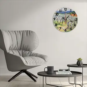 Olive Trees Wall Clock