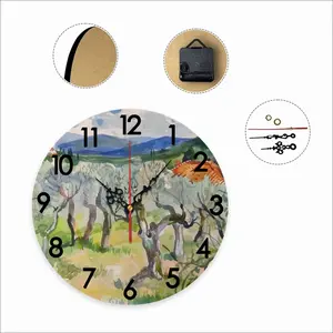 Olive Trees Wall Clock