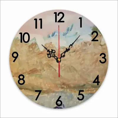 Gold Station Wall Clock