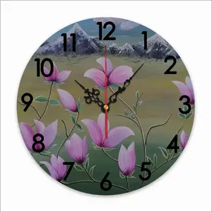 Flourishing Magnolia Wall Clock