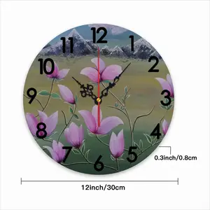 Flourishing Magnolia Wall Clock