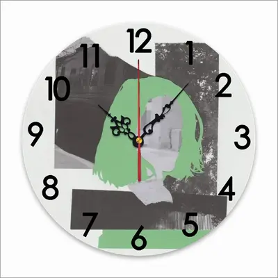 Green Wall Clock