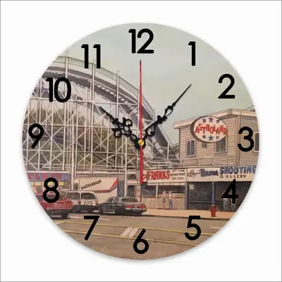 Cyclone Coney Island New York City Wall Clock