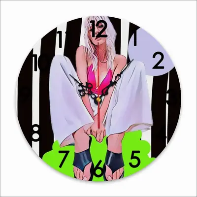 Blonde Fashion Girl Wall Clock