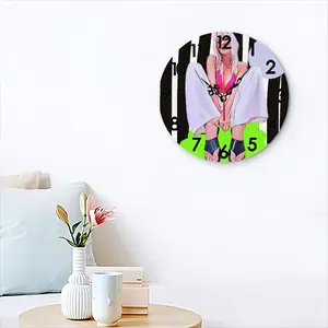 Blonde Fashion Girl Wall Clock