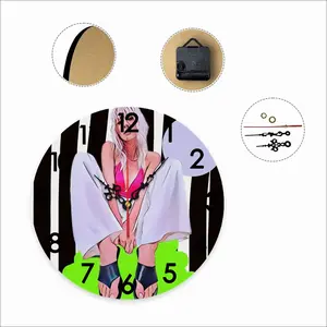 Blonde Fashion Girl Wall Clock