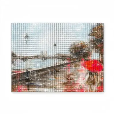 Afternoon In Paris Round Diamond Painting (Multi-Size, Horizontal)