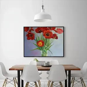 Tulips Round Diamond Painting (Multi-Size, Horizontal)