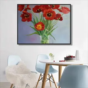 Tulips Round Diamond Painting (Multi-Size, Horizontal)