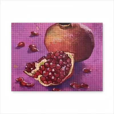 Pomegranate Part 2(Pink) Round Diamond Painting (Multi-Size, Horizontal)