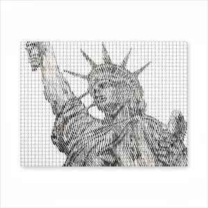 The Statue Of Liberty Round Diamond Painting (Multi-Size, Horizontal)