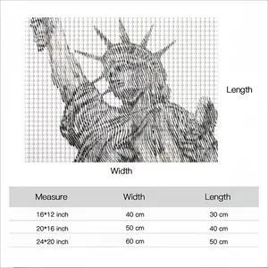 The Statue Of Liberty Round Diamond Painting (Multi-Size, Horizontal)