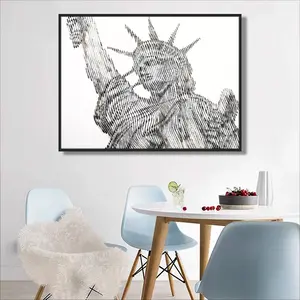 The Statue Of Liberty Round Diamond Painting (Multi-Size, Horizontal)