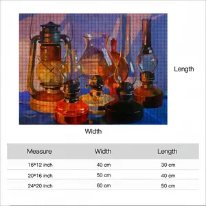 Still Life With Kerosene Lamps Round Diamond Painting (Multi-Size, Horizontal)