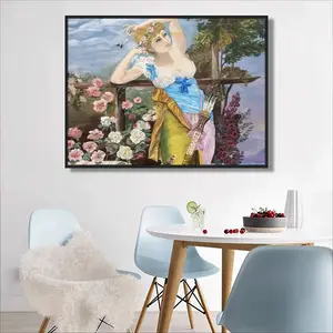 Aphrodite Prints Round Diamond Painting (Multi-Size, Horizontal)