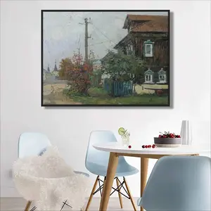 Autumn In Krasnoe On The Volga Round Diamond Painting (Multi-Size, Horizontal)