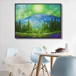 Mysterious Full Moon Round Diamond Painting (Multi-Size, Horizontal)