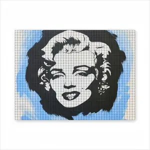 Marilyn Monroe - Girl Women Blonde Fashion Art Poster Round Diamond Painting (Multi-Size, Horizontal)