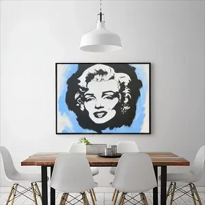 Marilyn Monroe - Girl Women Blonde Fashion Art Poster Round Diamond Painting (Multi-Size, Horizontal)