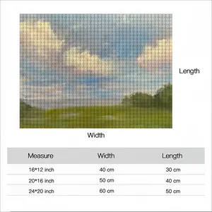 Countryside Landscape Round Diamond Painting (Multi-Size, Horizontal)