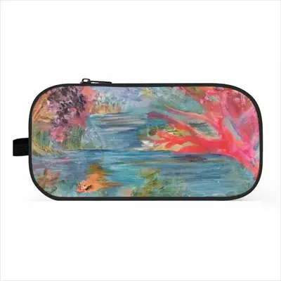 Alligator In Plastic River Pencil Case Bags (Bilayer)