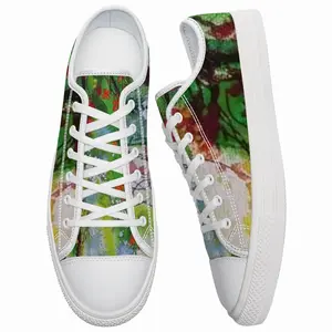 Men Flowers Along The Road Retro Canvas Shoes