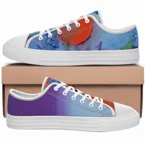 Men Flower Vase By Wallpaper Retro Canvas Shoes