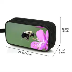 Bee Full Of Pollen Pencil Case Bags (Bilayer)