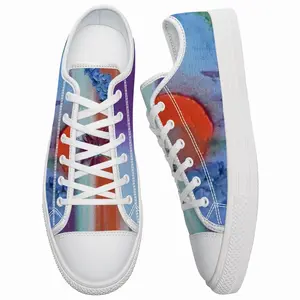 Men Flower Vase By Wallpaper Retro Canvas Shoes