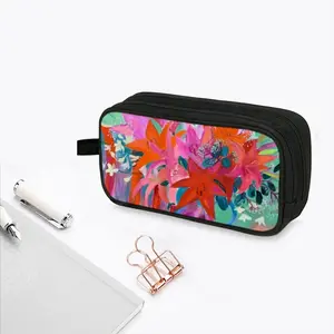 Lilies In A Vase Pencil Case Bags (Bilayer)