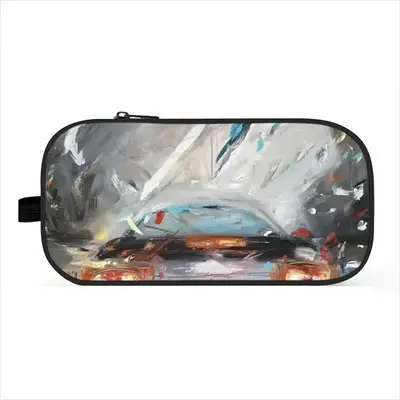 Porsche In Rain Pencil Case Bags (Bilayer)