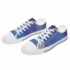 Men Purple Feather Retro Canvas Shoes